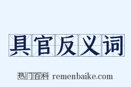 具官反义词是什么意思的图片